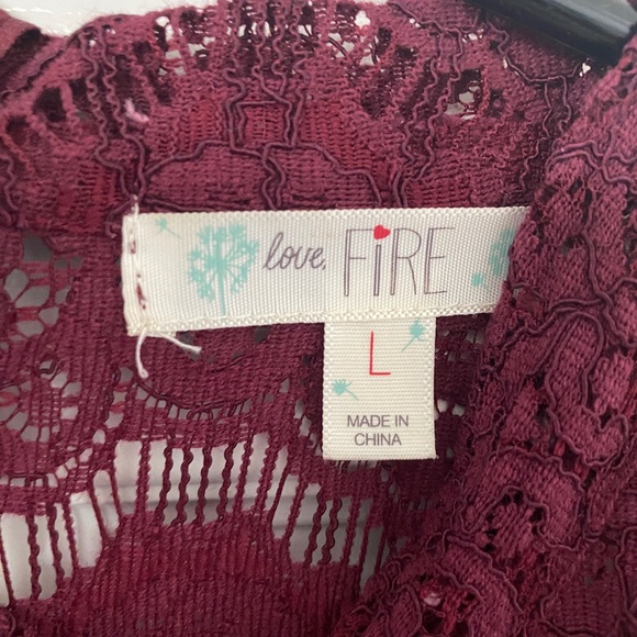 LOVE FIRE WOMENS LACE DRESS SIZE L - Picture 7 of 7